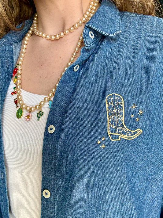 Chemise en jean Santiag